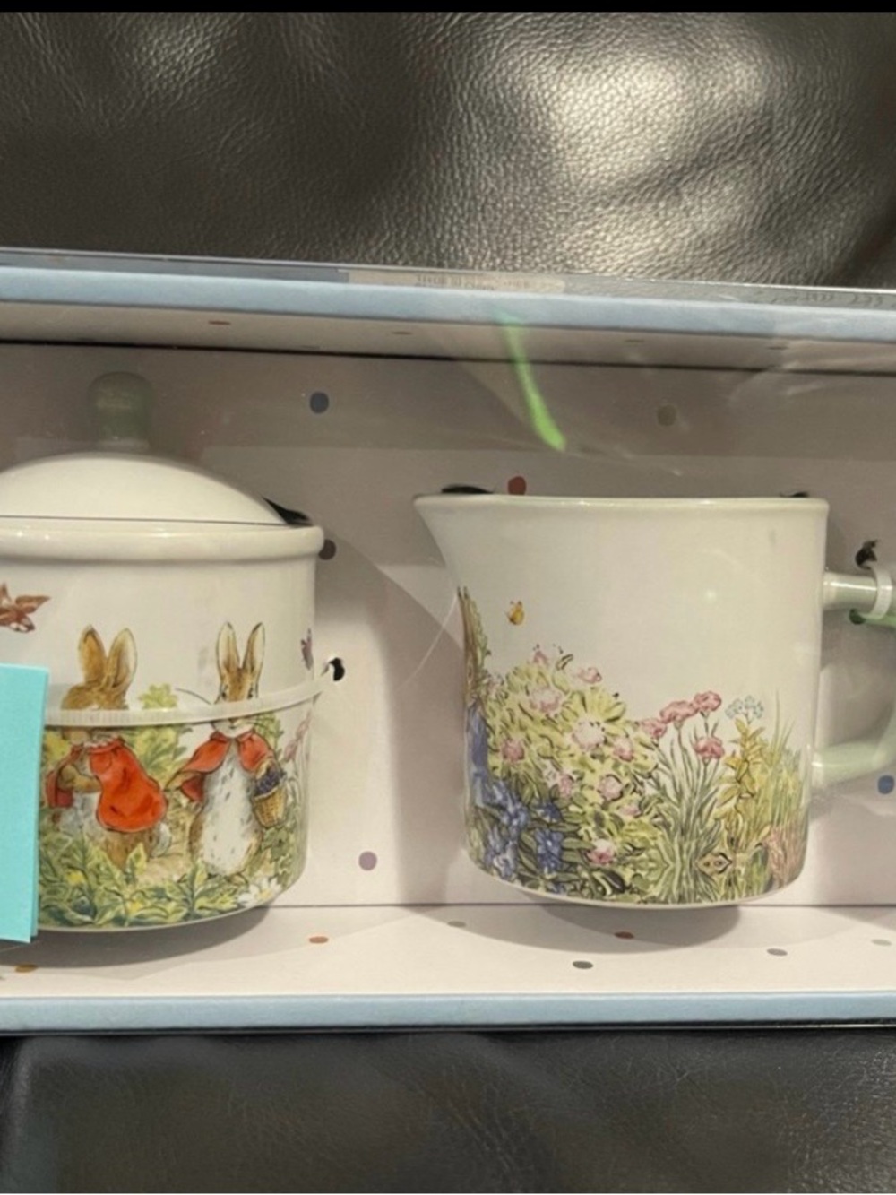 Easter Peter Rabbit Sugar and Creamer